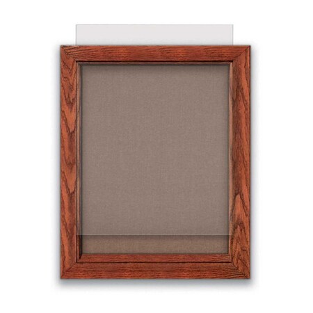 United Visual Products Indoor Enclosed Combo Board, 72"x36", Gold Frame/Wht Porc & Blue Spruce UVCB7236G-WHTPORC-BLSPRU